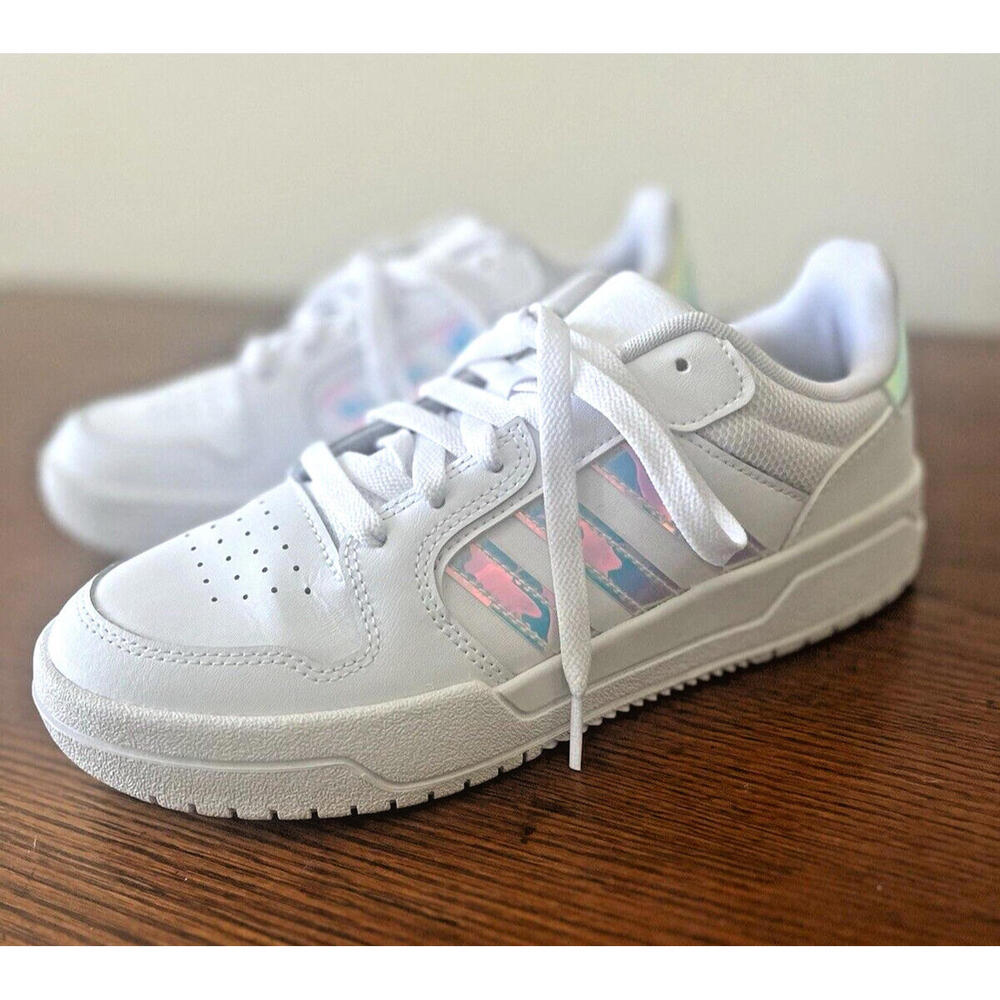 Adidas Neo Entrap Sneakers Women's Size 6.5 Holographic Athletic Shoes FY6017